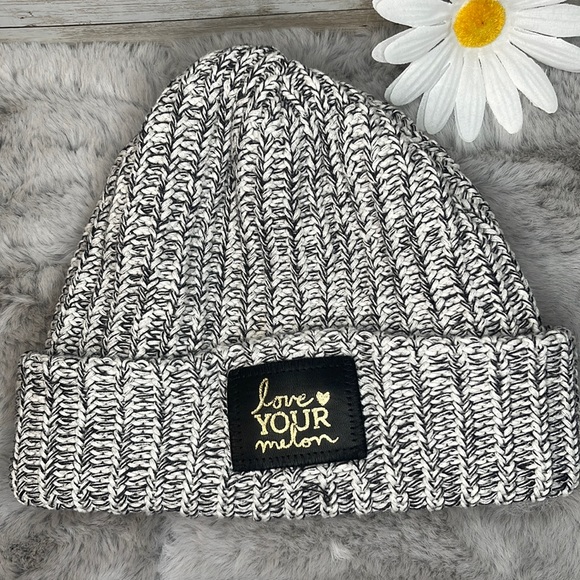 Love Your Melon Accessories - Love your Melon - Unisex - Marled Black & White Beanie